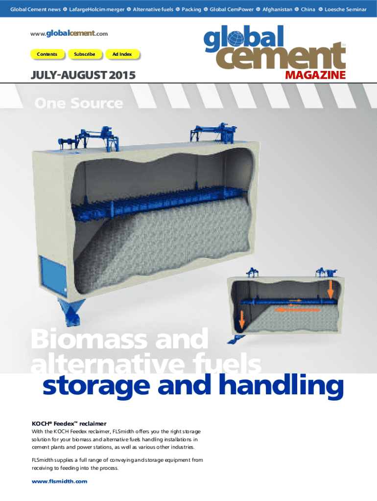 Fillable Online Alternative fuels handling system at a cement plant in