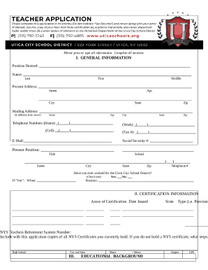 APPLICATION FOR EMPLOYMENT 7141 Miami Avenue ...
