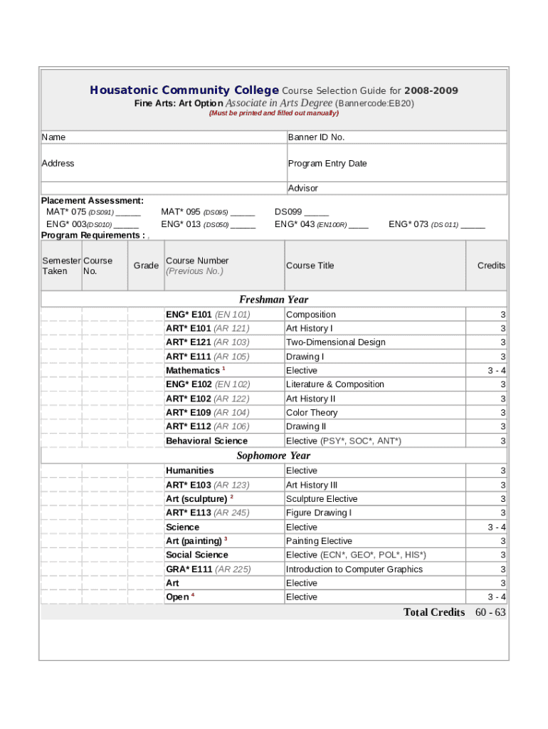 EB20 Housatonic Community College Doc Template Doc Template pdfFiller