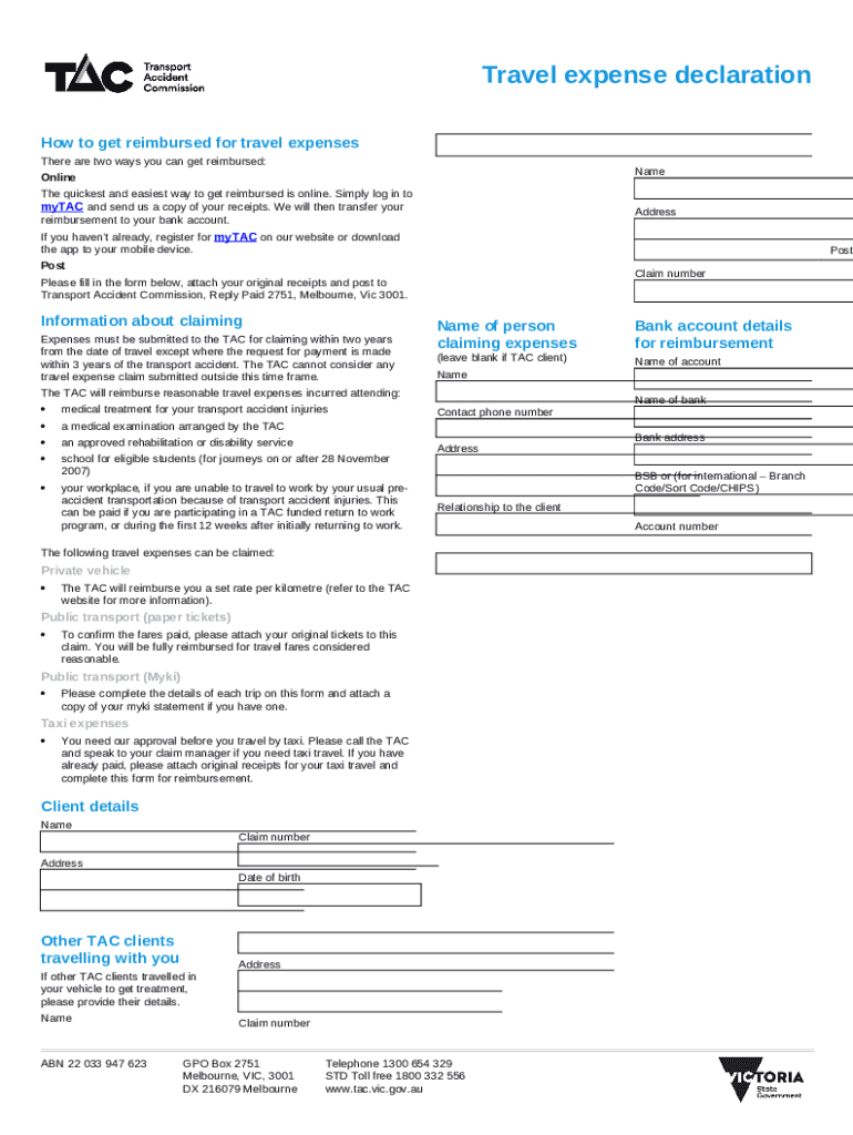 How to Submit a VA Travel Reimbursement Claim Online Doc Template