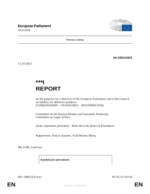 on the proposal for a directive of the European Parliament and of the Council on liability for defective products