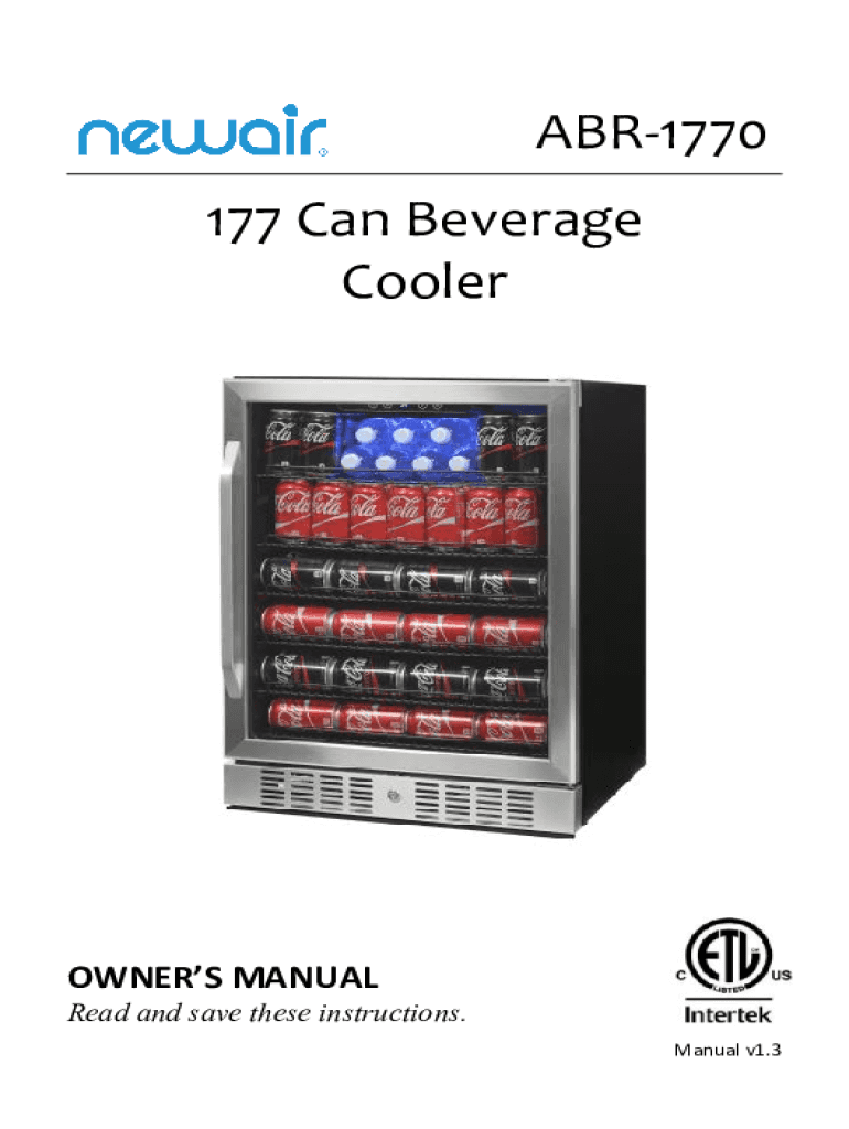 Fillable Online I have a NewAir ABR1770 beverage cooler. When it was