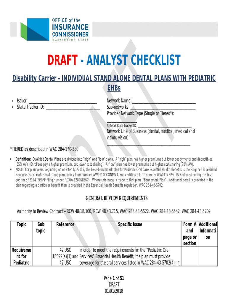 Disability Individual Stand Alone Dental With Pediatric EHBs. to be
