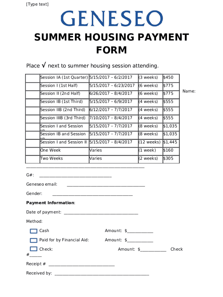 Residential-Life-On-Campus-Interim-Summer-Contract. ... Doc Template ...