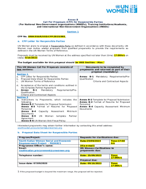 Questions and and answers. Call for Proposals (CfP) ...