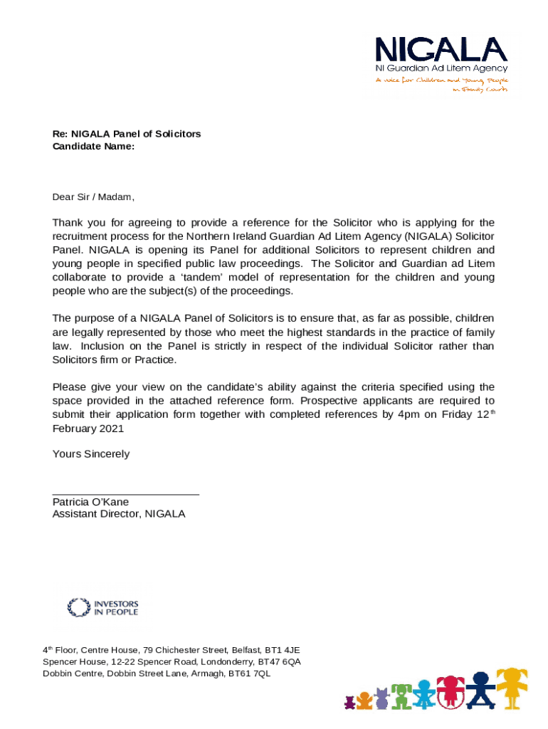 Notice from Guardian Ad Litem Agency Doc Template pdfFiller