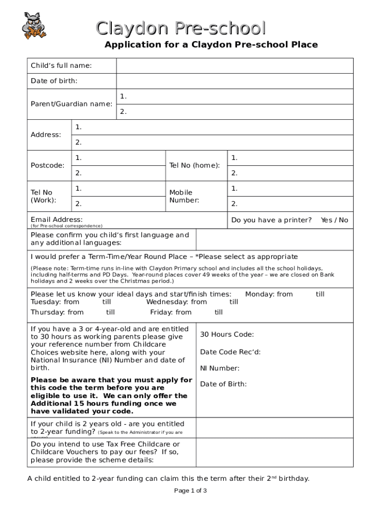 Form preview