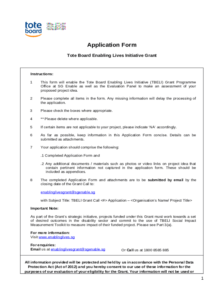 SG Enable and Tote Board launch a 25 million Doc Template pdfFiller