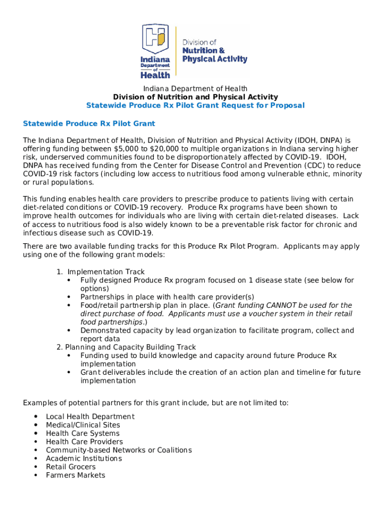 Indiana-State-Department-of-Health-Produce-RX- ... Doc Template | pdfFiller