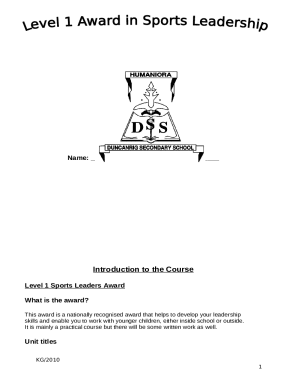 Student Leadership: Becoming a Leader Course