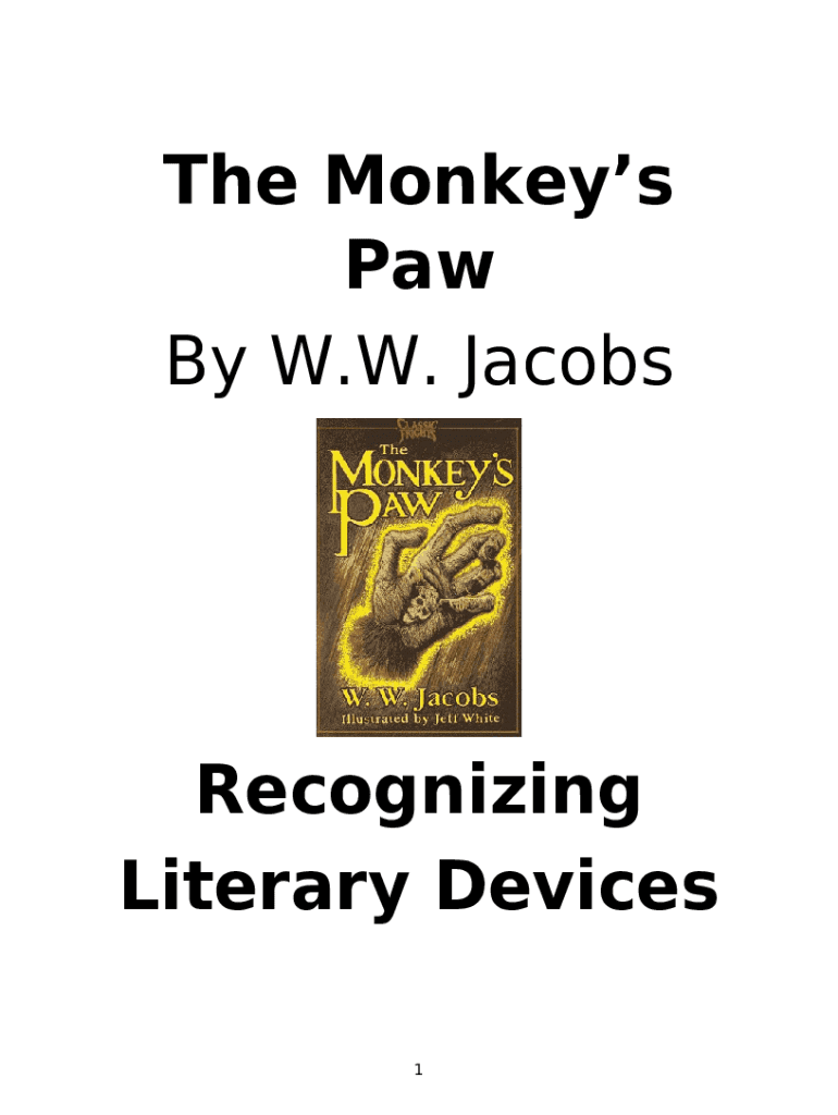 How Does Jacobs Create Suspense In The Monkey's Paw Doc Template