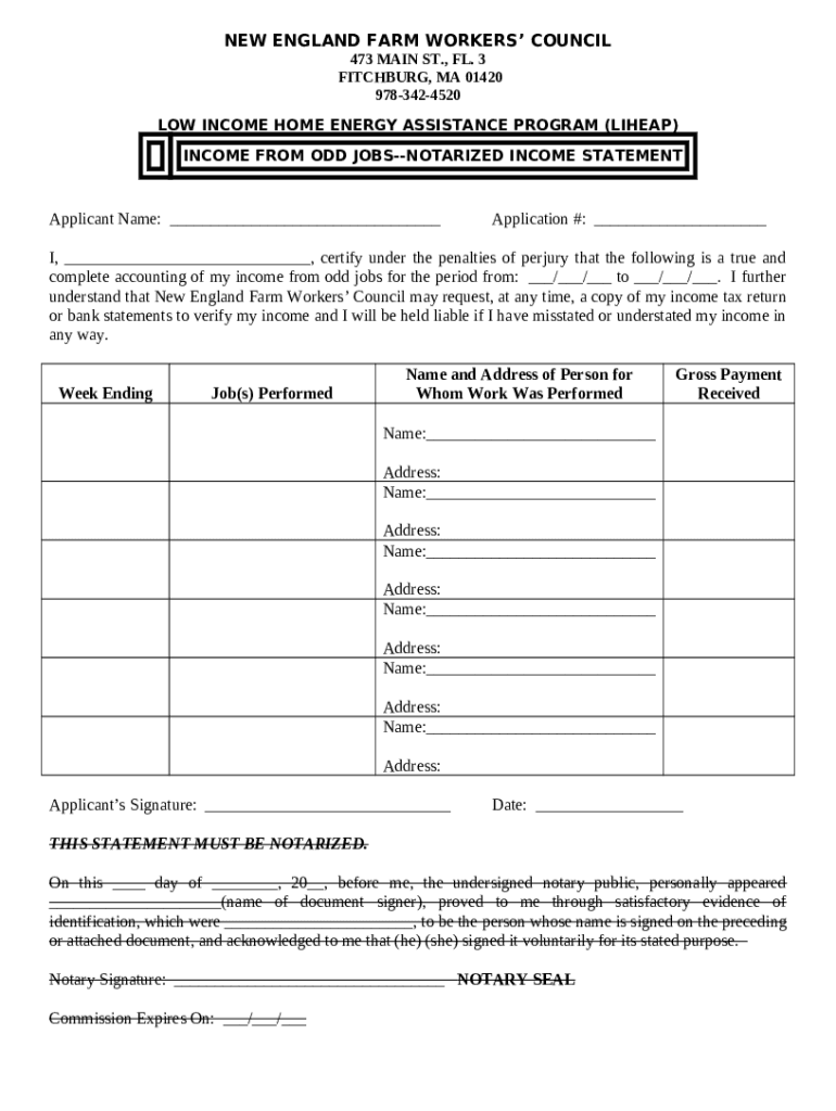 Fuel Assistance Options Doc Template pdfFiller