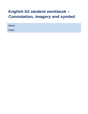 Connotation, imagery and symbol student workbook ...