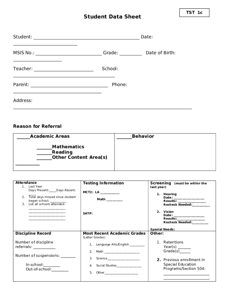 StandardsBased Individualized Education Program (IEP) Doc Template