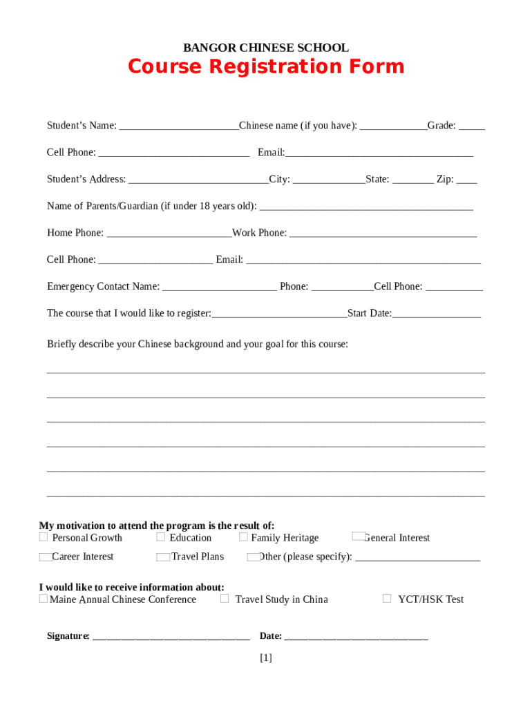 bangor-chinese-school-course-list-doc-template-pdffiller