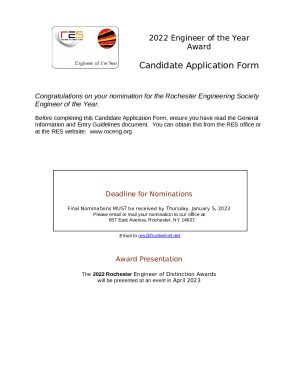 Rochester Engineering Society - Application Instructions