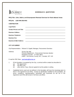 RFQ Title:Litter, Debris, and Encampment Removal Services for Parks Natural Areas