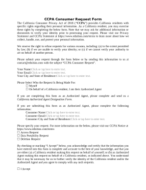 CCPA Consumer Request Form - Air Methods