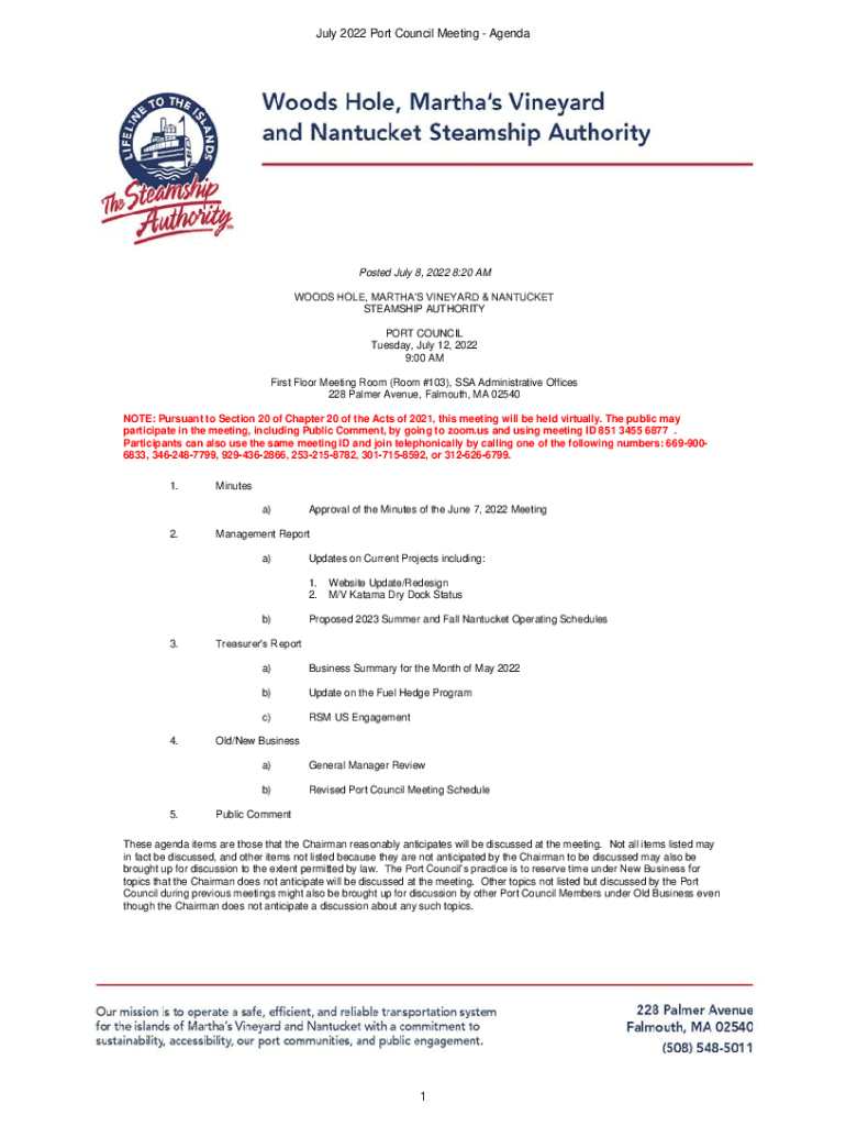 Fillable Online Martha's Vineyard Ferry Schedules Steamship Authority