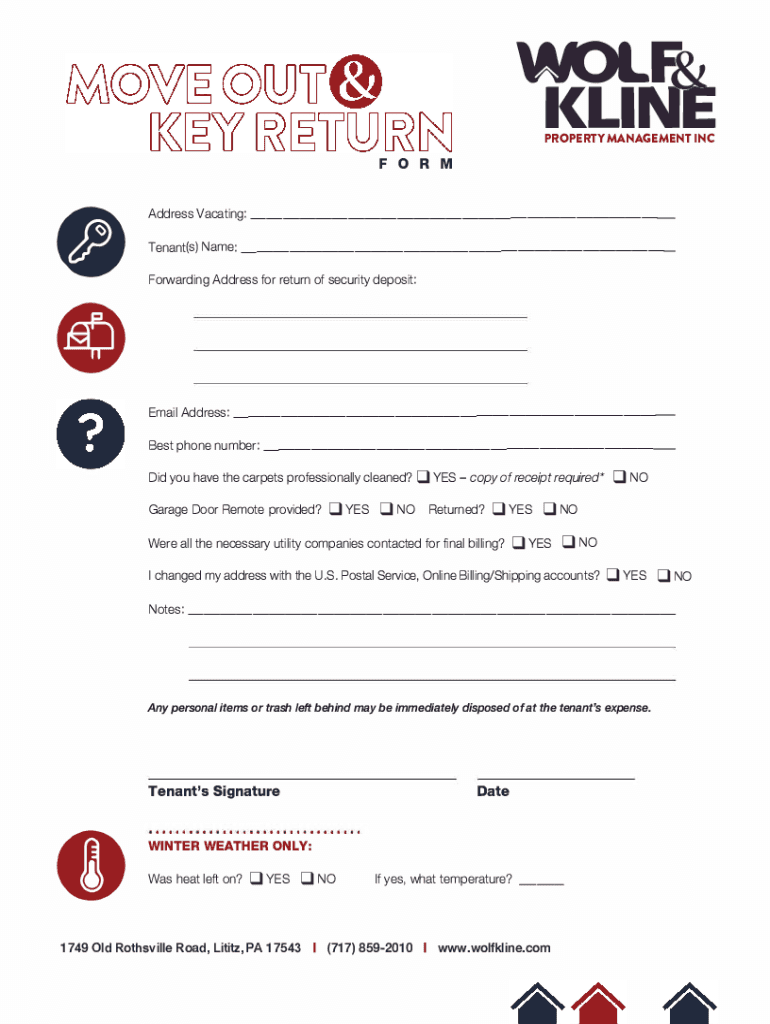 Fillable Online Tenant Forwarding Address Form Fax Email Print pdfFiller