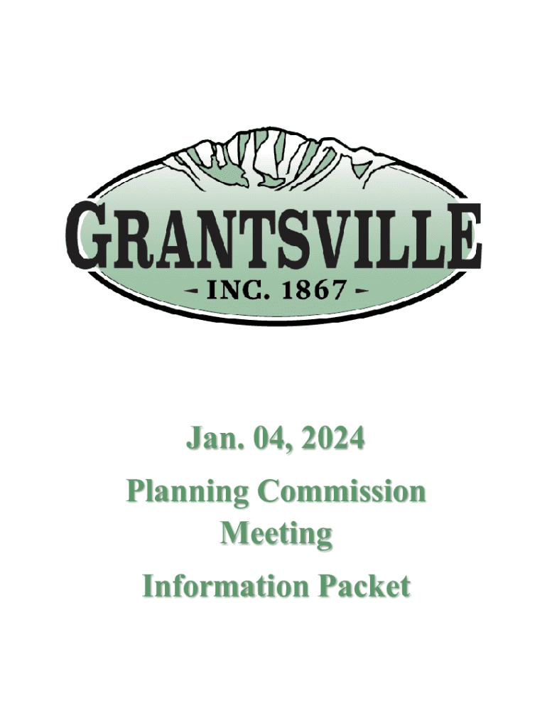 Fillable Online The Grantsville City Planning Commission will hold a