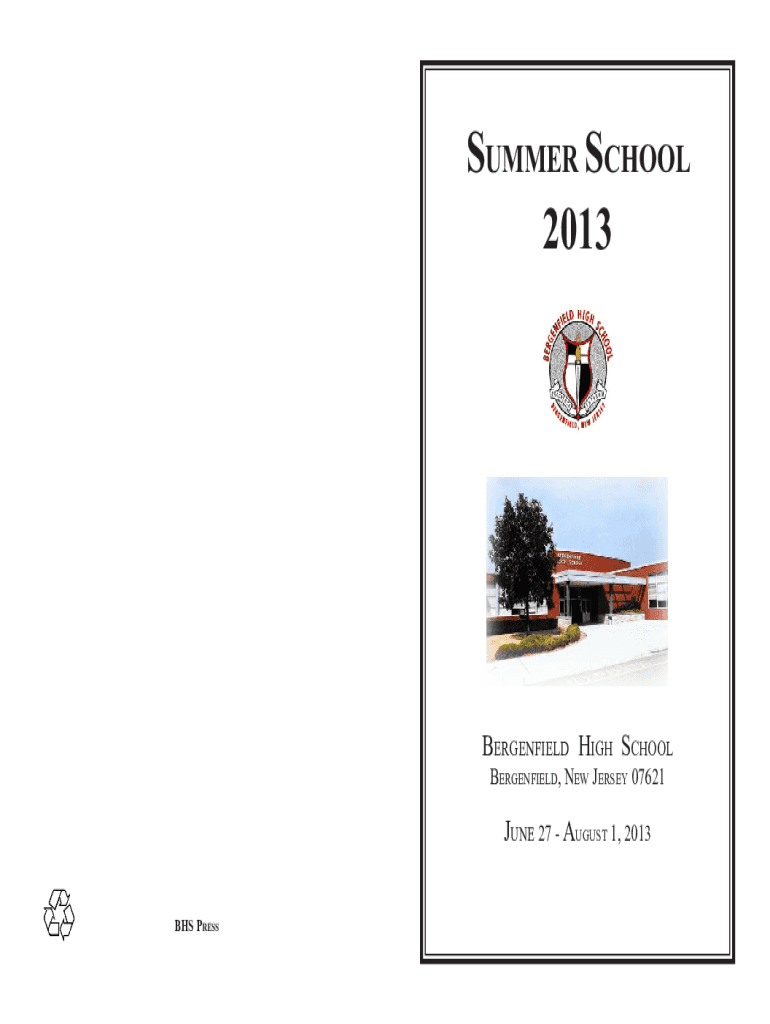 Fillable Online Bergenfield High School / Overview Fax Email Print pdfFiller