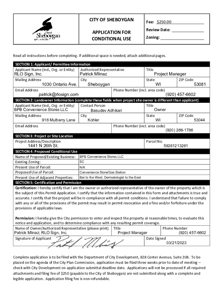 Fillable Online Zoning Ordinance Florence County Government Fax Email