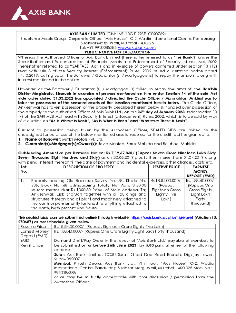 Fillable Online Axis Bank Company Profile Financings & Team Fax Email