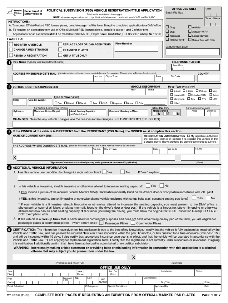 new york vehicle registration Preview on Page 1