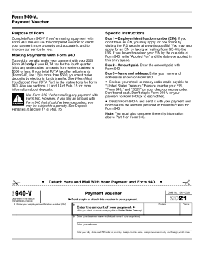 Fillable Online 2021 Form 940. Employer's Annual Federal Unemployment ...