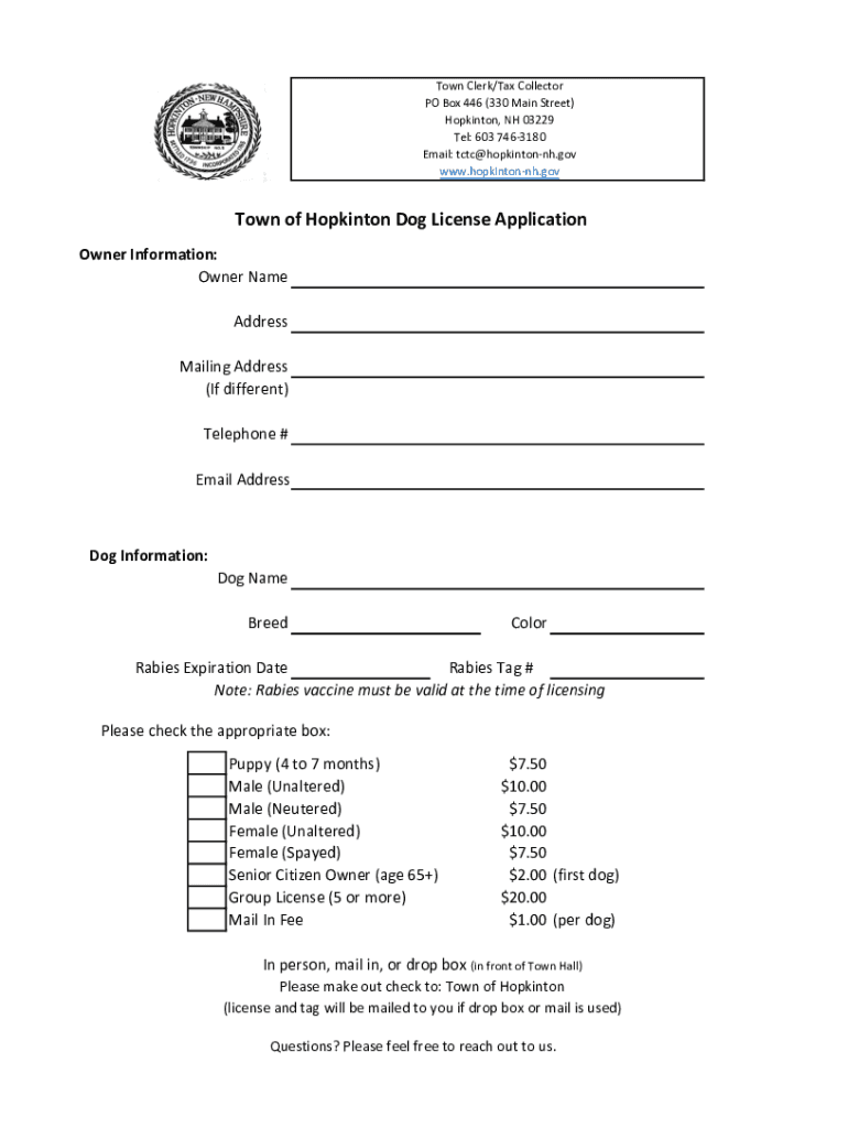 Certificates, Licenses & Fees Preview on Page 1