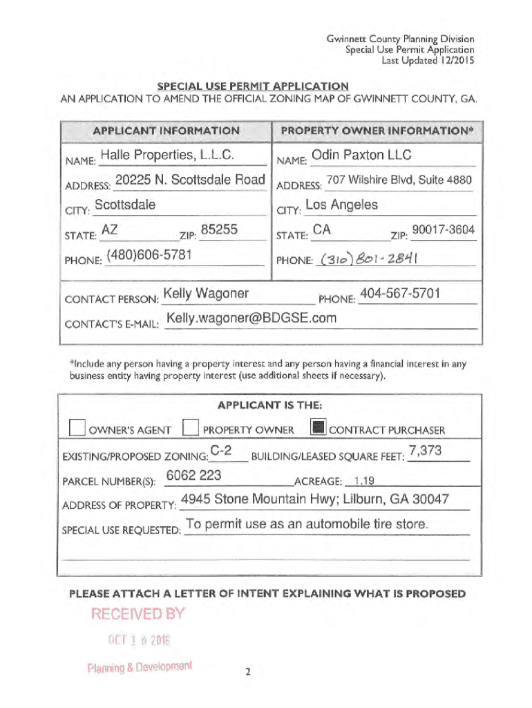 Fillable Online Fillable Online Gwinnett County Planning Division ...