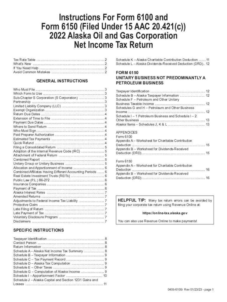 Alaska Sales Tax Information, Office of the State Assessor Preview on Page 1