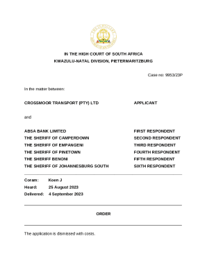 in the high court of south africa kwazulu-natal division ... - SAFLII