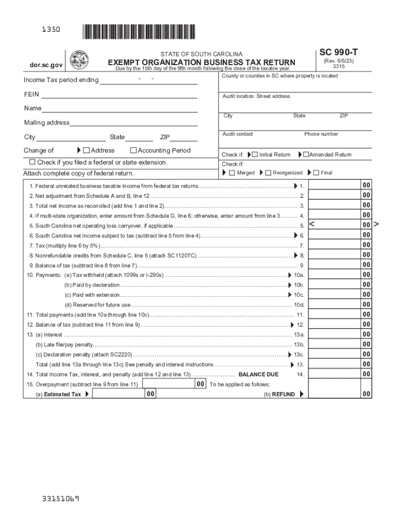 2 business income tax - SC Department of Revenue Preview on Page 1