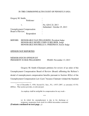 Smith v. Unemployment Comp. Bd. of Review...