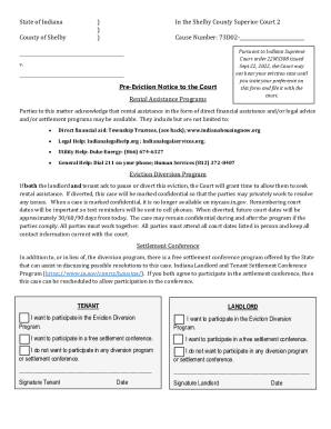 Pre-eviction Diversion Program