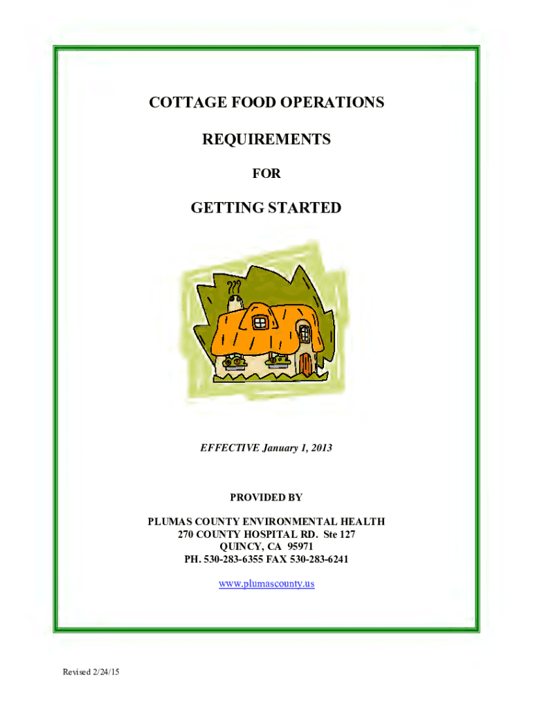 Fillable Online Do You Qualify as a Cottage Food Operation? (PDF) Fax ...