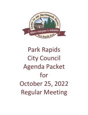 Park Rapids City Council Agenda Packet for October 25, ...