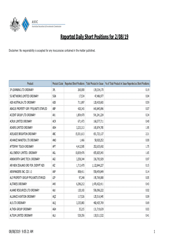 Fillable Online Short selling Short position reporting FIX Rules of