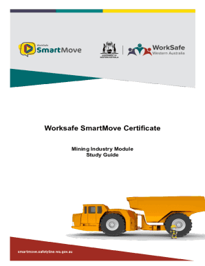 SmartMove Certificate - WorkSafe Western Australia