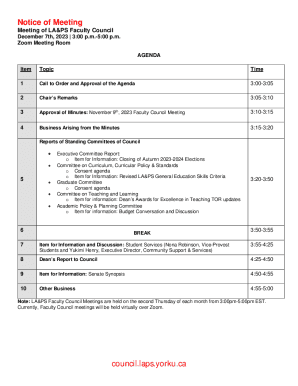 Welcome to Faculty Council