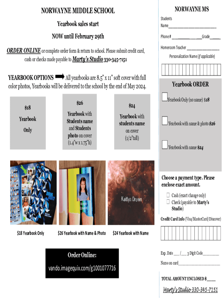 Fillable Online Norwayne Middle School Fax Email Print - pdfFiller