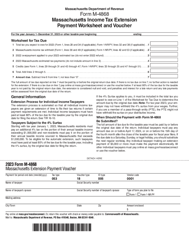 Massachusetts State Tax Information Preview on Page 1