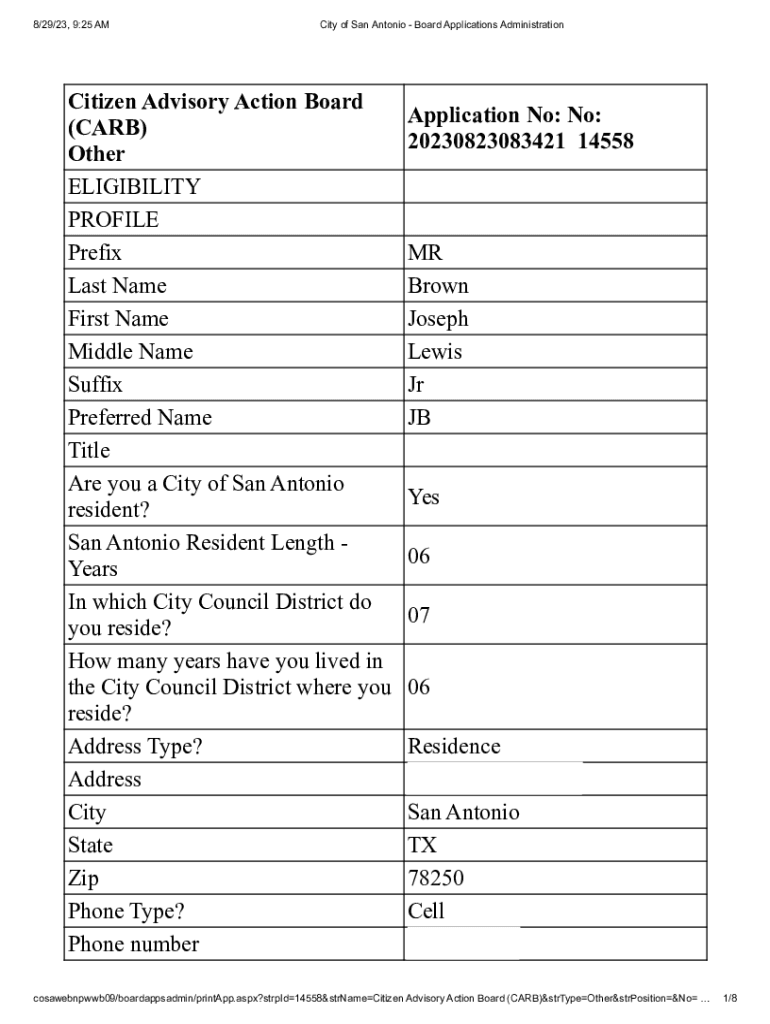 Form preview