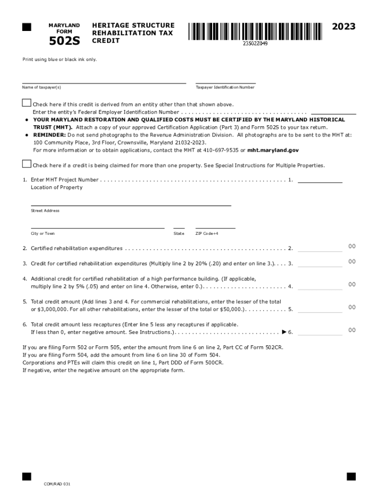 How to Claim the Historic Tax Credit Preview on Page 1