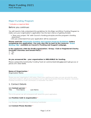 FY 2018 Infrastructure Template
