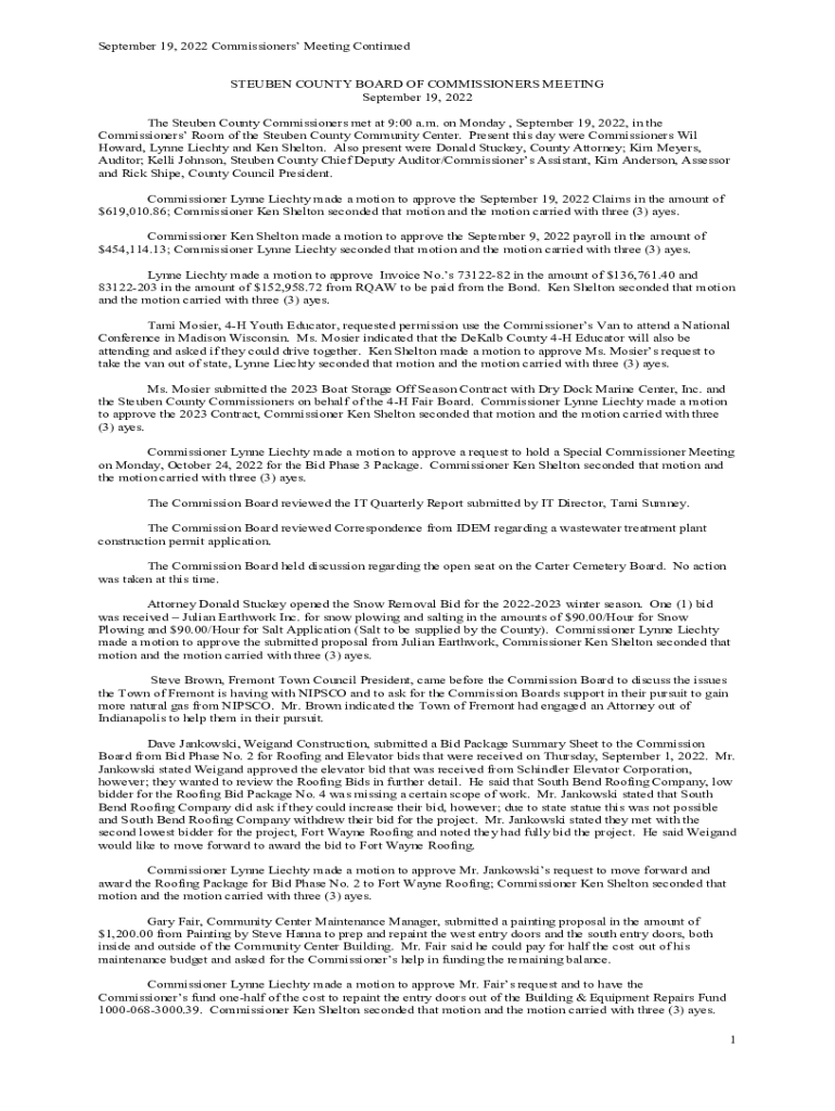 Fillable Online Auditor; Kelli Johnson, Steuben County Chief Deputy