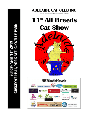 Fillable Online Governing Council of the Cat Fancy of SA Inc. (GCCFSA