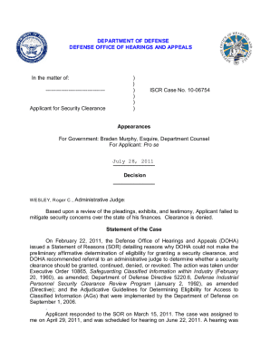 Fillable Online Know How a DWI can Affect your Security Clearance in ...